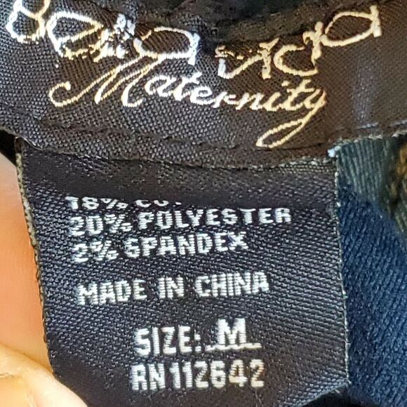 Bella Vida Maternity Jeans Medium Straight Leg Stretch Full Panel Belly - Picture 4 of 4